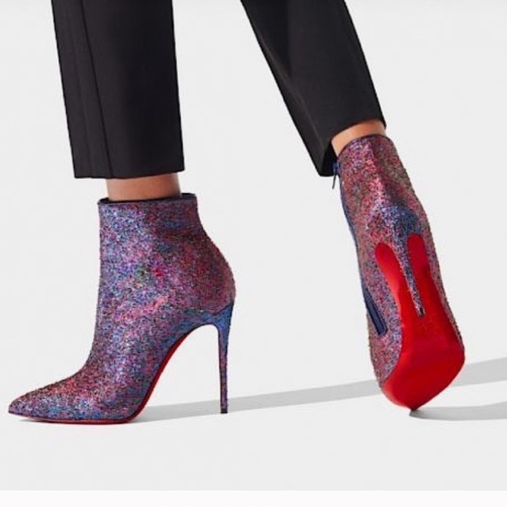 Christian Louboutin So Kate Starlight Lurex Booties, 39.5 - Picture 12 of 12